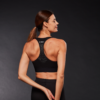 Brassière feel bra noire de dos portée